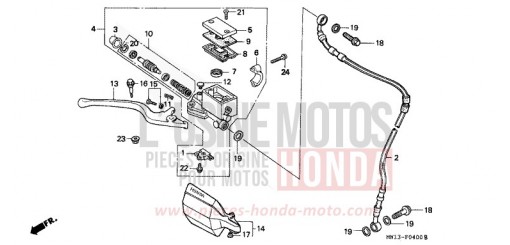 FR. BRAKE MASTER CYLINDER XR600RP de 1993